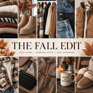 Better Fit Boutique The Fall Edit cozy layers and fall favorites