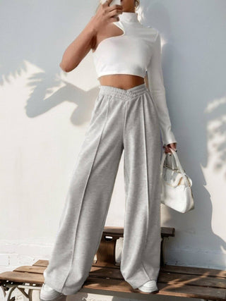 High Waisted Wide Leg Lounge Sweatpants with Pockets