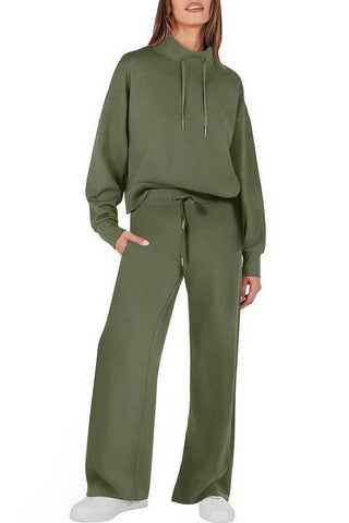 Fashionable Casual Drawstring Commuter Suit