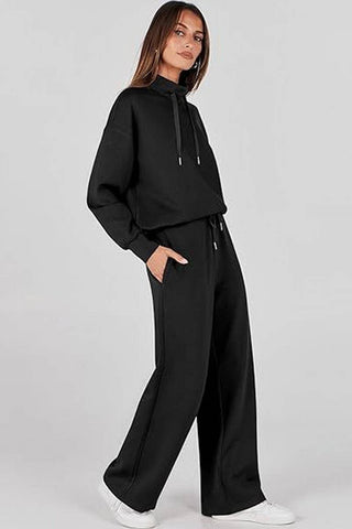 Fashionable Casual Drawstring Commuter Suit