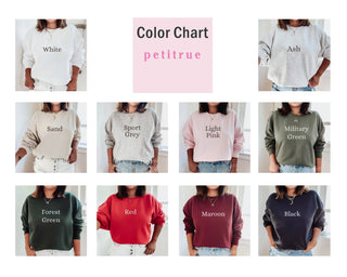 MERRY Holiday Crewneck Puff Print Sweatshirt