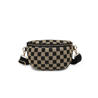 Gizelle - Large Checker Belt Bag