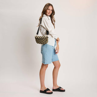 Gizelle - Large Checker Belt Bag