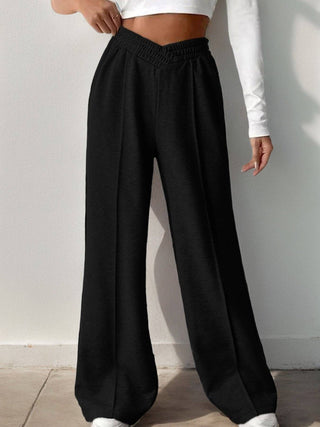 High Waisted Wide Leg Lounge Sweatpants with Pockets