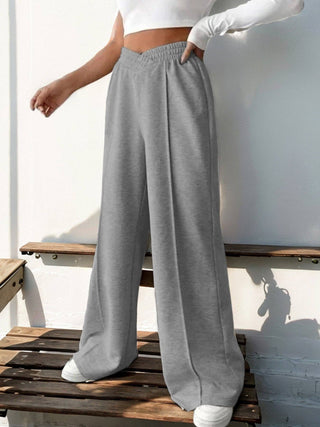 High Waisted Wide Leg Lounge Sweatpants with Pockets