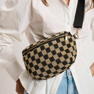 Gizelle - Large Checker Belt Bag