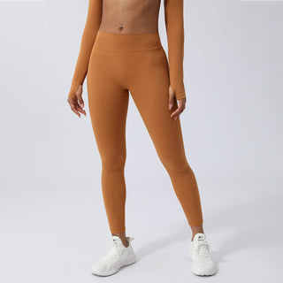 Peach Hip V Cross-Back Fitness Yoga Leggings