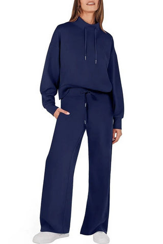 Fashionable Casual Drawstring Commuter Suit