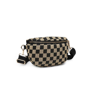 Gizelle - Large Checker Belt Bag