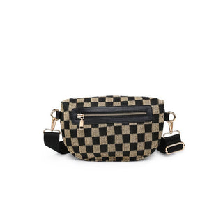 Gizelle - Large Checker Belt Bag
