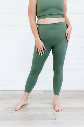 Willow Green Athletic Leggings