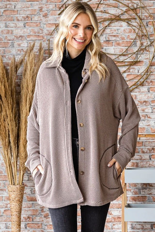 Lightweight Open Front Long Sleeve Robe Cardigan
