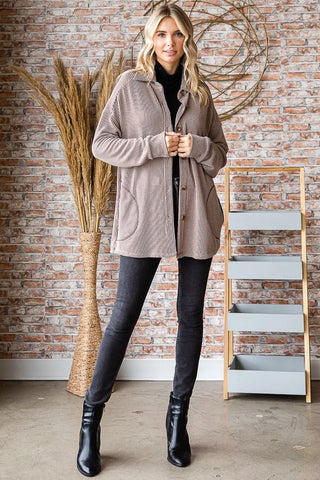 Lightweight Open Front Long Sleeve Robe Cardigan
