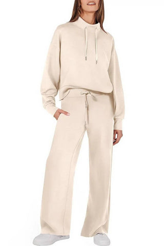 Fashionable Casual Drawstring Commuter Suit