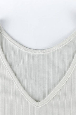 Slim Fit V-Neck Solid Color Long Sleeve Bodysuit