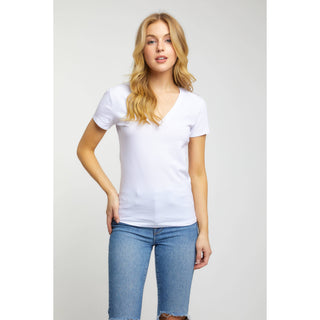 Short Sleeve V-Neck Classic Fit Cotton Tee