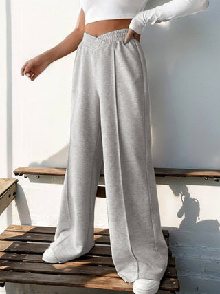 High Waisted Wide Leg Lounge Sweatpants with Pockets