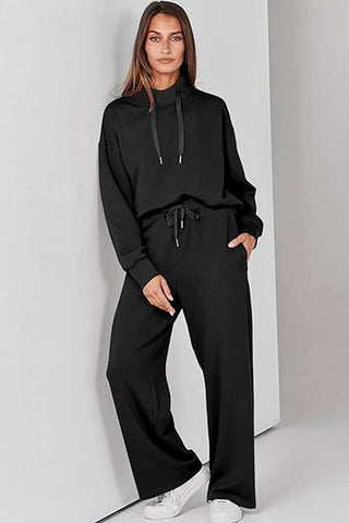 Fashionable Casual Drawstring Commuter Suit